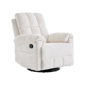Homfurn Swivel Recliner Chair, Swivel Rocker Recliner Chair For Adults, Small Recliners For Small Spaces