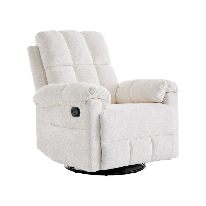 Homfurn Swivel Recliner Chair, Swivel Rocker Recliner Chair For Adults, Small Recliners For Small Spaces