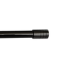 Pillar 25mm Gun Metal Grey Curtain Rod Finial Barrel - 2 Pack