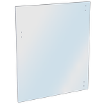 ProtectorAl 1000 x 1200 x 8mm Glass Pool Gate 