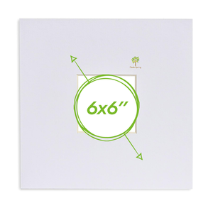 Picture Photo Mount - To Fit Frame Size 6 x 6" for Image Size 2 x 2"