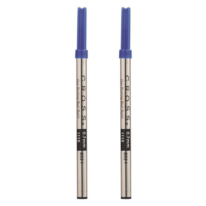 2x Cross Ink Refill For Selectip Gel Roller Ball Office Writing Pen Single Blue