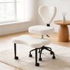 Ufurniture Ergonomic Cross-legged Office Chair 360°swivel Meditation Chair Adjustable Desk Chair White