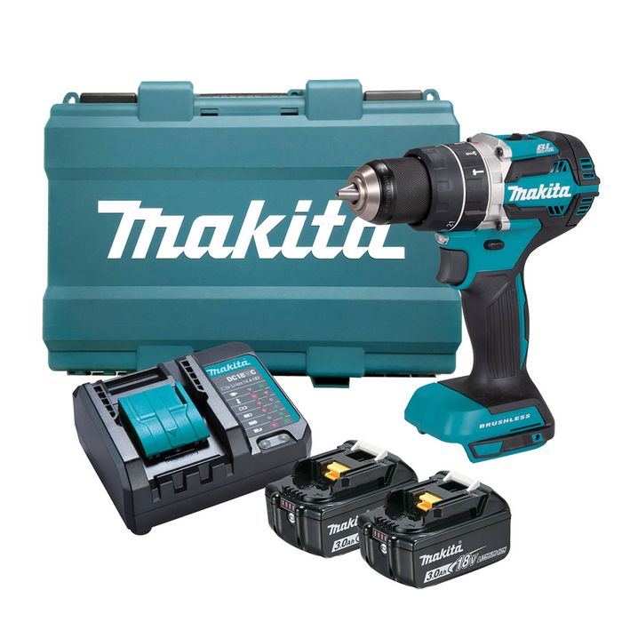 Makita 18V Brushless Hammer Driver Drill Kit DHP484F001