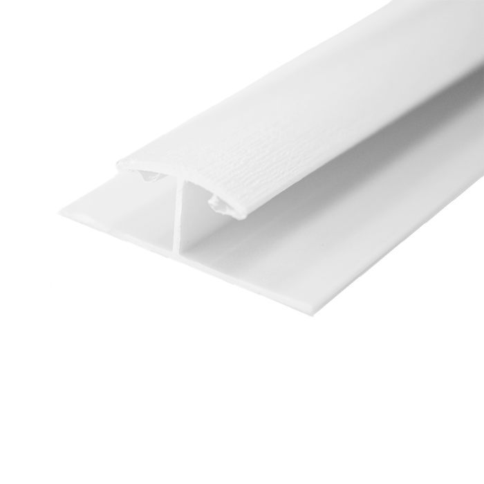 QuickBoard 38 x 14mm 2.7m Arctic White PVC Composite H Joint Trim