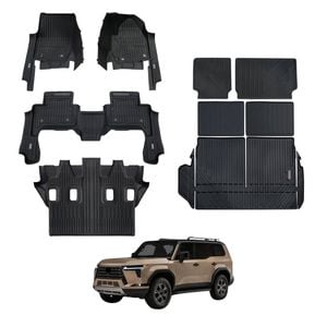 AUSGO Floor Mats Boot Liner Back Seat Protector Set for Lexus GX550 Luxury 7-Seat 2024-Onwards Floor Liners Cargo Mat Kick Mats