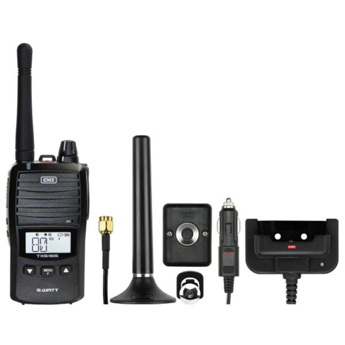 Gme Tx6165x 5w Uhf Radio Car Pack - Black