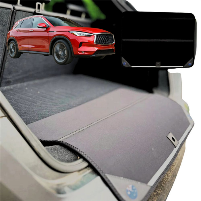 Rear Cargo Boot Bumper Protector for Infiniti QX50 2018 - Current - XL (98 x 55) - Black
