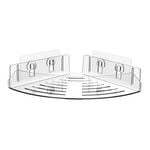 Evolve Lifewares Clear Gel Loc Acrylic Corner Shower Caddy