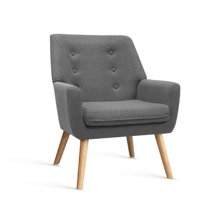 Artiss Anne Grey Armchair