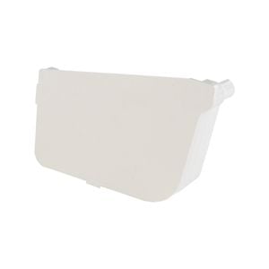 Marley White Stormcloud Left Hand Stop End