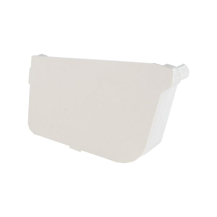 Marley White Stormcloud Left Hand Stop End