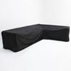 Large L-Shape Long Left Side Cover - Black