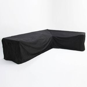 Large L-Shape Long Left Side Cover - Black