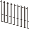 ProtectorAl 1201 - 2400 x 1800mm Black Raked 16-30º Batten Pool Fence Panel