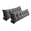 SOGA 2x 180cm Dark Grey Wedge Pillows