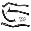 Ignite Exhausts Turbo Back For Nissan D22 Navara 3l 3" Cat & Hotdog Black Aluminised Steel