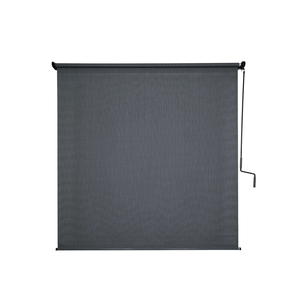 Coolaroo 2.4 x 2.4m Gunmetal Crank Operated Outdoor Blind