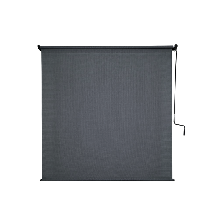 Coolaroo 2.4 x 2.4m Gunmetal Crank Operated Outdoor Blind