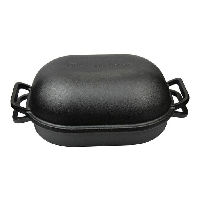 Brunswick Bakers Pre-seasoned Cast Iron Bread/Loaf Baking Pan 39x26cm Black