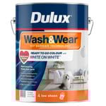 Dulux 10L White On White Low Sheen Wash&Wear Interior Paint