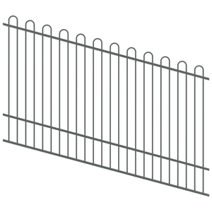 ProtectorAl 1201-2400W x 1500H Monument Top Pool Fence Panel Raked Up to 15º