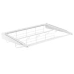 Flexi Storage Home Solutions 600 x 97 x 430mm White Double Slot Sliding Wire Shoe Rack