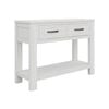 Foxglove Console Hallway Entry Table 110cm Solid Mt Ash Timber Wood - White