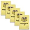 5pc Spirax Meeting Book A4 Template Writing Notebook/log Stationery 140-pages