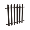 ProtectorAl 350 - 1000 x 1000mm Black Aluminium Garden Fence Bishop Panel