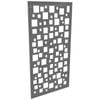 ProtectorAl 300-940w x 941-1840h Light Charcoal Squares Framed Composite Decorative Panel
