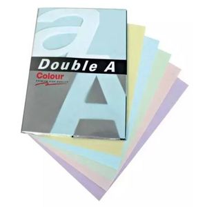 Double A A4 80gsm Pastel Colour Copy Paper 500pcs (Rainbow)