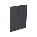 Kaboodle Grey Fig Modern Corner Wall Cabinet Doors - 2 Pack - Modern