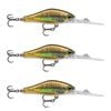 3x Rapala 5cm Shadow Rap Jack Deep Dive Crankbait Fish Lures - Live Trout