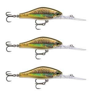 3x Rapala 5cm Shadow Rap Jack Deep Dive Crankbait Fish Lures - Live Trout