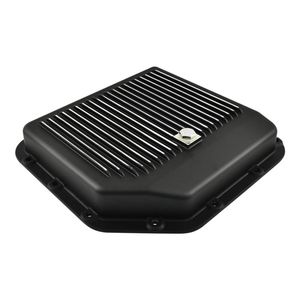 Cal Custom Transmission Pan TH350 Automatic Black Finned Aluminium