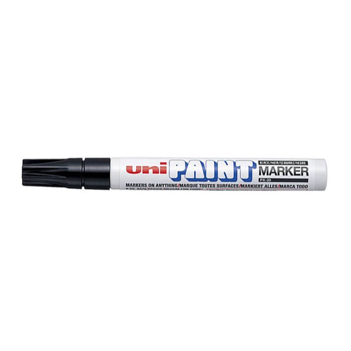 Uni PX20 Medium Bullet Tip Paint Marker 12pcs (Black)