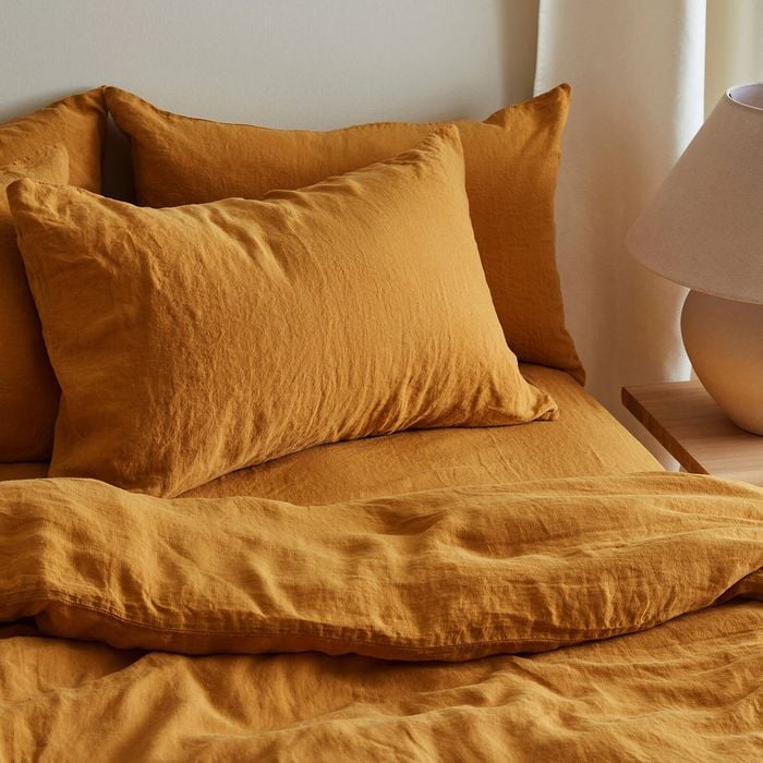 Doux Pure Linen Sheet Set King - Terracotta
