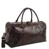 Pierre Cardin Smooth Leather Overnight Travel Luggage Bag 56x30cm Chocolate