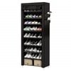 Catzon 10 Tiers Shoe Tower Rack with Dustproof Cover