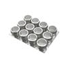 Kitchee Magnetic Spice Jar Tins And Steel Plate Set of 12