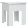 vidaXL Coffee Table High Gloss White Engineered Wood Couch Centre Side Table