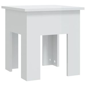 vidaXL Coffee Table High Gloss White Engineered Wood Couch Centre Side Table