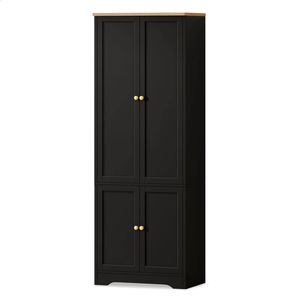 ALFORDSON Buffet Sideboard Cupboard Black 184cm