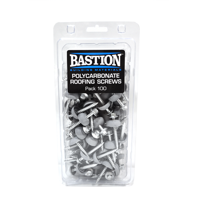 Bastion Type 17 Polycarbonate Roofing Screws - 100 Pack