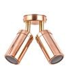 CLA Lighting GU10 Exterior Wall Pillar 2-Light Adjustable Spot Light (Light Weight Copper) IP54