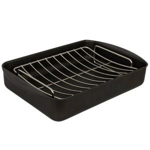 Scanpan Classic 3.25l Roasting Pan Dish 34cm X 23cm + Rack