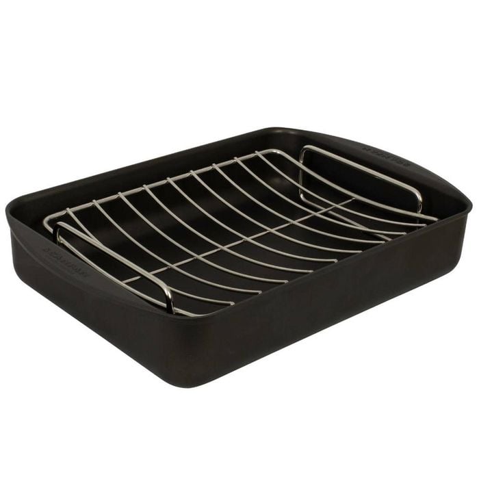 Scanpan Classic 3.25l Roasting Pan Dish 34cm X 23cm + Rack