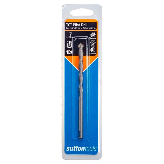 Sutton Tools 7 x 125mm Quick Release Holesaw TCT Pilot Drill