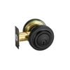Delf Matte Black Low Profile Round Double Cylinder Deadbolt